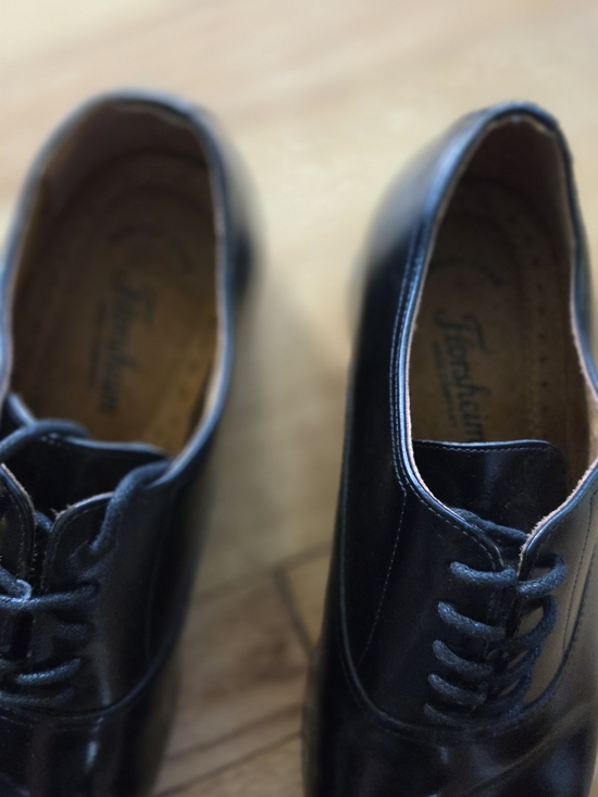 Florsheim Black Leather Cap-Toe Derby Shoes main image 6